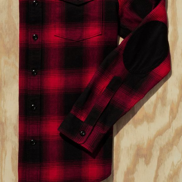 L.L.BEAN X TODD SNYDER HEAVYWEIGHT PLAID SHIRT IN COLONIAL RED - Picture 5 of 5